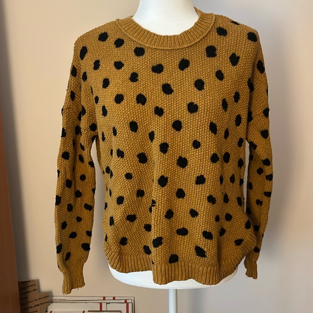 Madewell cheetah sweater sz S